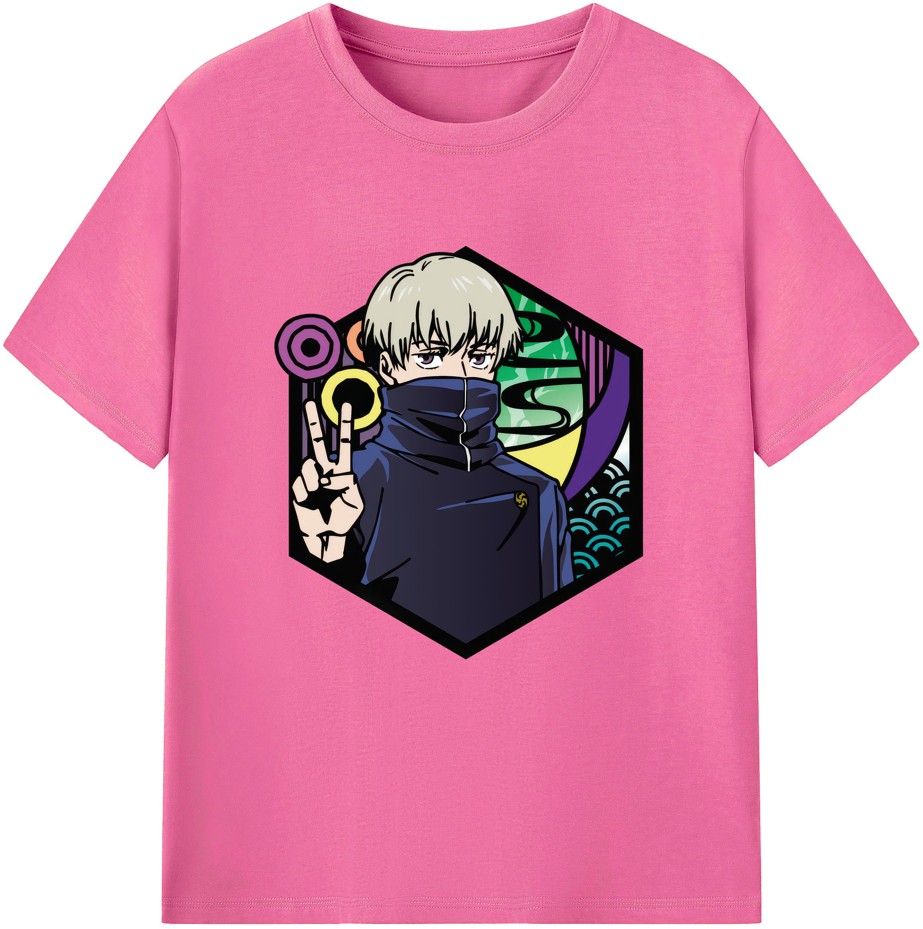 （画像用） 呪術廻戦 Jujutsu Kaisen レディースカジュアルプリントTシャツ（綿100％）